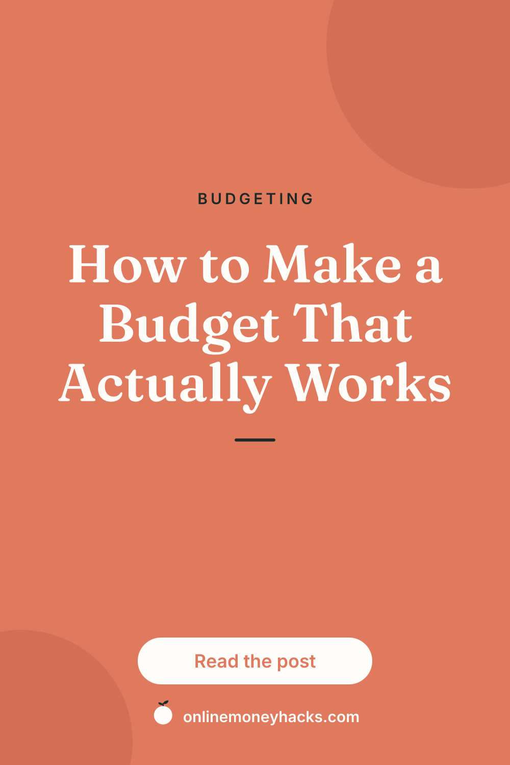 How to Make a Budget That Actually Works