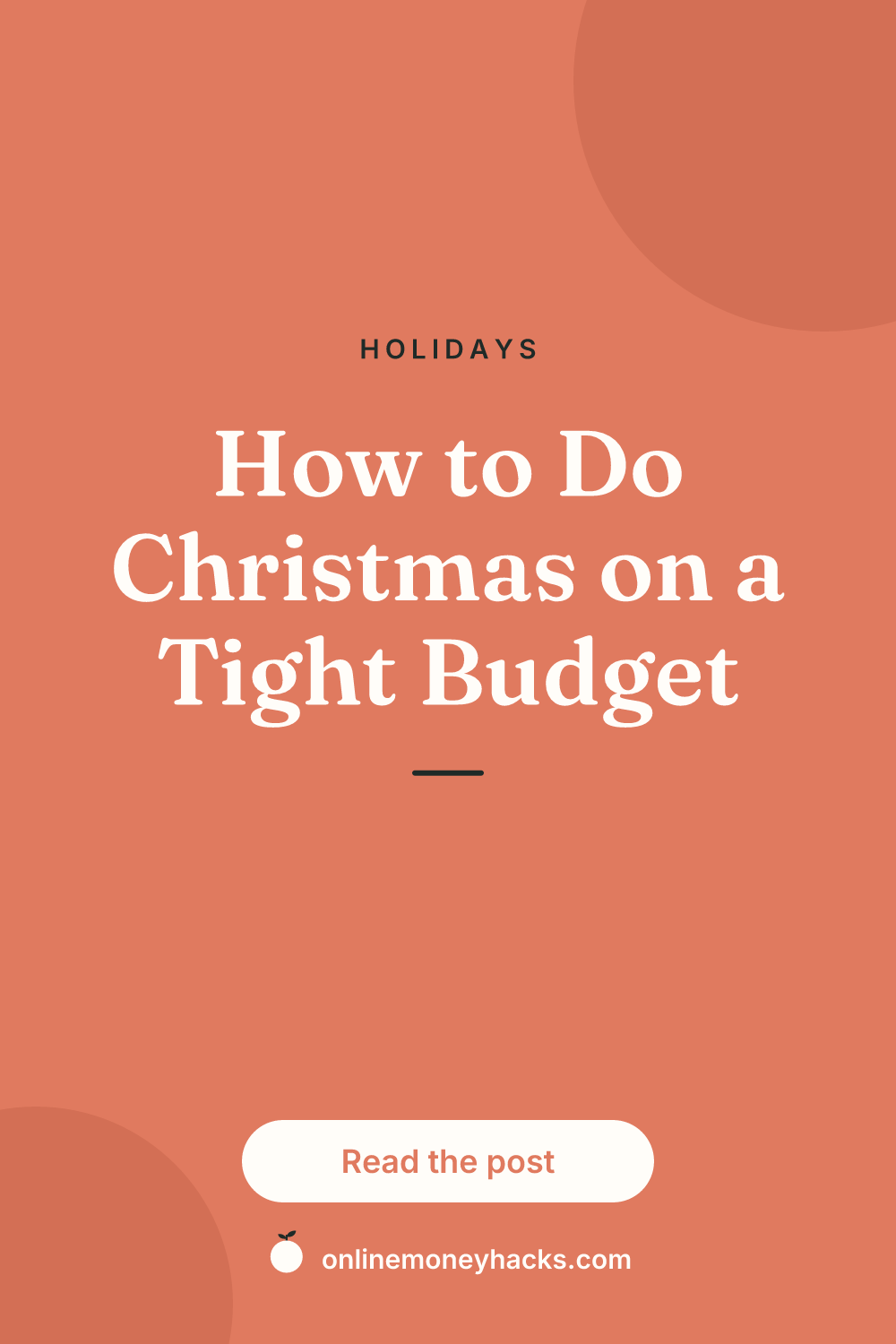 How to Do Christmas on a Tight Budget