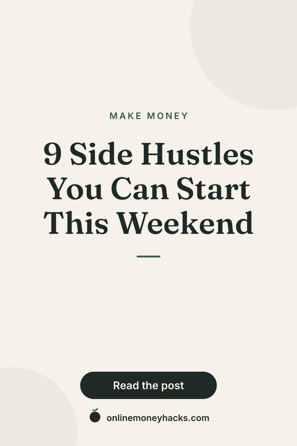 9 Side Hustles You Can Start This Weekend