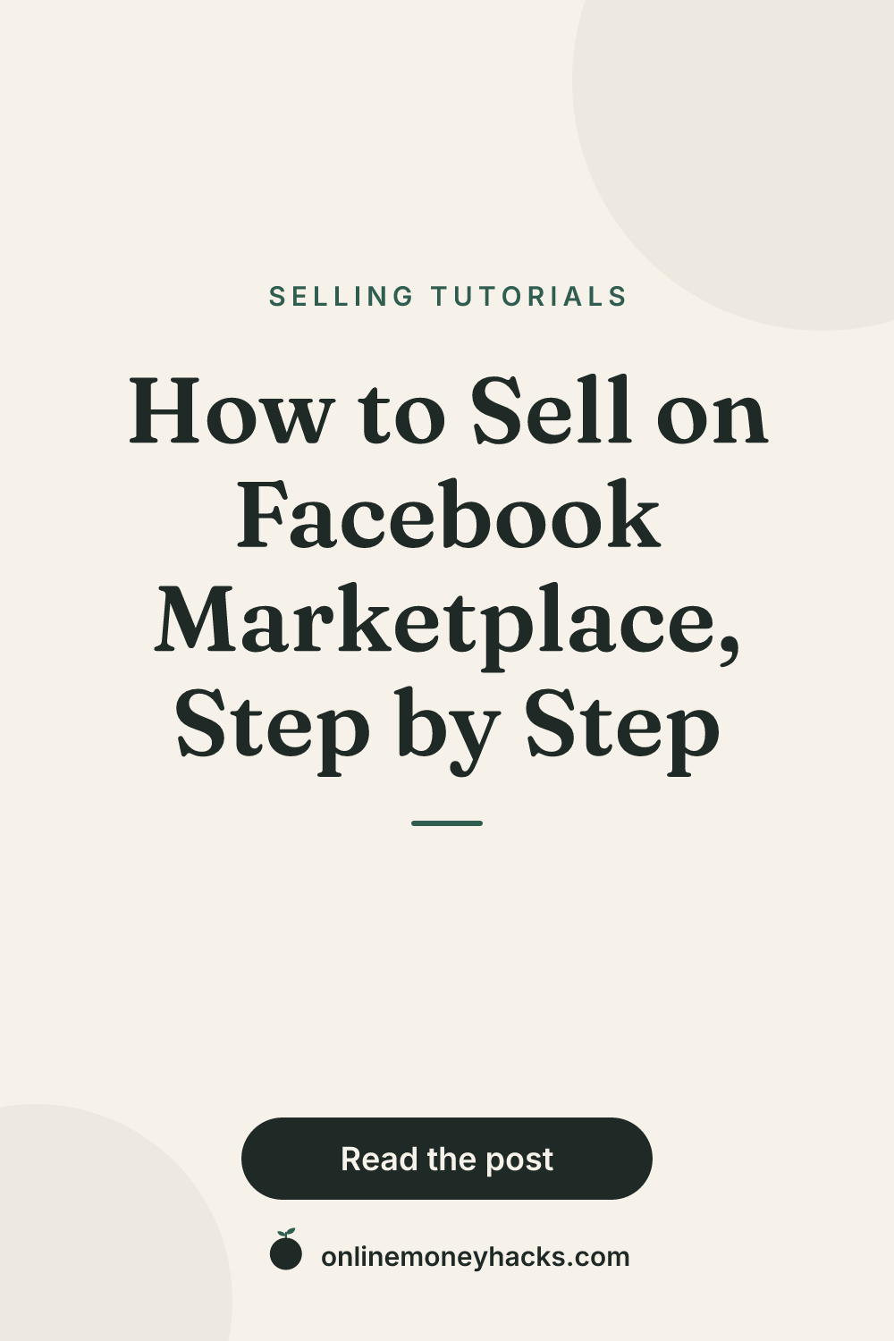 How to Sell on Facebook Marketplace, Step by Step